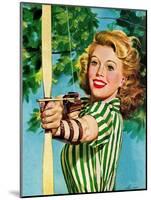 "Woman Archer," July 22, 1944-Alex Ross-Mounted Giclee Print