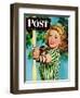 "Woman Archer," Saturday Evening Post Cover, July 22, 1944-Alex Ross-Framed Giclee Print