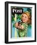 "Woman Archer," Saturday Evening Post Cover, July 22, 1944-Alex Ross-Framed Giclee Print