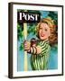 "Woman Archer," Saturday Evening Post Cover, July 22, 1944-Alex Ross-Framed Premium Giclee Print