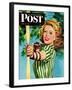 "Woman Archer," Saturday Evening Post Cover, July 22, 1944-Alex Ross-Framed Giclee Print