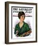 "Woman Artist and Her Palette," Saturday Evening Post Cover, April 28, 1928-William Haskell Coffin-Framed Giclee Print