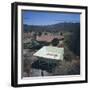 Woman as She Sunbathes Nude in on a Platform with Sides That Allow Privacy, Tecate, Mexico, 1961-Allan Grant-Framed Photographic Print