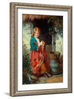 Woman At A Cottage Door, 1851-93-Thomas Faed-Framed Giclee Print