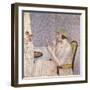 Woman at a Dressing Table-Frederick Carl Frieseke-Framed Giclee Print