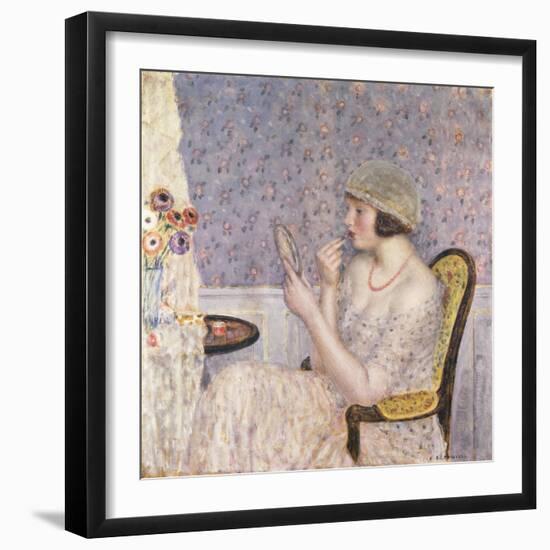 Woman at a Dressing Table-Frederick Carl Frieseke-Framed Giclee Print