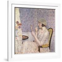 Woman at a Dressing Table-Frederick Carl Frieseke-Framed Giclee Print