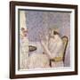 Woman at a Dressing Table-Frederick Carl Frieseke-Framed Giclee Print