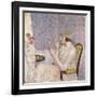 Woman at a Dressing Table-Frederick Carl Frieseke-Framed Giclee Print