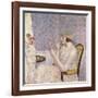 Woman at a Dressing Table-Frederick Carl Frieseke-Framed Giclee Print