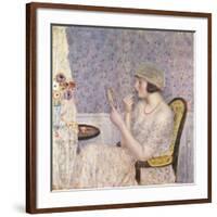 Woman at a Dressing Table-Frederick Carl Frieseke-Framed Giclee Print