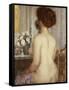 Woman at a Dressing Table-Frederick Carl Frieseke-Framed Stretched Canvas