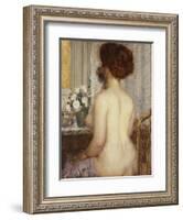 Woman at a Dressing Table-Frederick Carl Frieseke-Framed Giclee Print