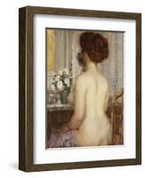 Woman at a Dressing Table-Frederick Carl Frieseke-Framed Giclee Print