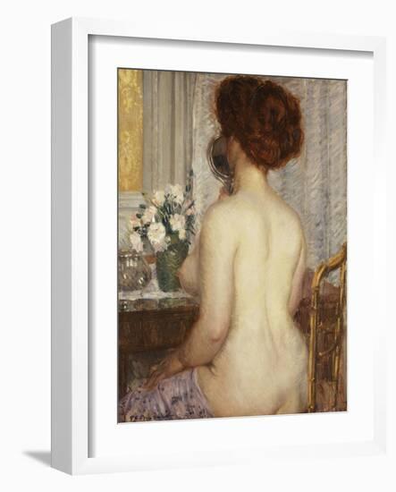 Woman at a Dressing Table-Frederick Carl Frieseke-Framed Giclee Print