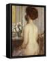 Woman at a Dressing Table-Frederick Carl Frieseke-Framed Stretched Canvas