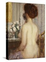 Woman at a Dressing Table-Frederick Carl Frieseke-Stretched Canvas