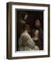 Woman at a Mirror, c. 1652-Gerard ter Borch or Terborch-Framed Giclee Print