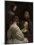 Woman at a Mirror, c. 1652-Gerard ter Borch or Terborch-Mounted Giclee Print