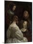 Woman at a Mirror, c. 1652-Gerard ter Borch or Terborch-Mounted Giclee Print