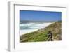 Woman at a Path Along the West Coast at the Beach of Rena Maiore, Sardinia, Italy-Markus Lange-Framed Photographic Print