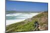 Woman at a Path Along the West Coast at the Beach of Rena Maiore, Sardinia, Italy-Markus Lange-Mounted Photographic Print