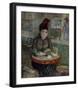 Woman at a Table in the Cafe du Tambourin-Vincent van Gogh-Framed Art Print