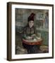 Woman at a Table in the Cafe du Tambourin-Vincent van Gogh-Framed Art Print