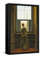 Woman at a Window, 1822-Caspar David Friedrich-Framed Stretched Canvas