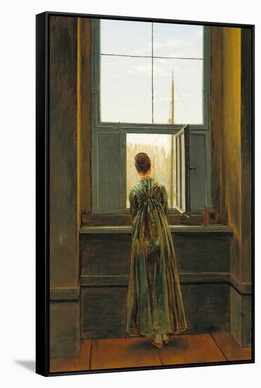 Woman at a Window, 1822-Caspar David Friedrich-Framed Stretched Canvas