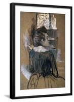 Woman at a Window, 1889-Henri de Toulouse-Lautrec-Framed Giclee Print