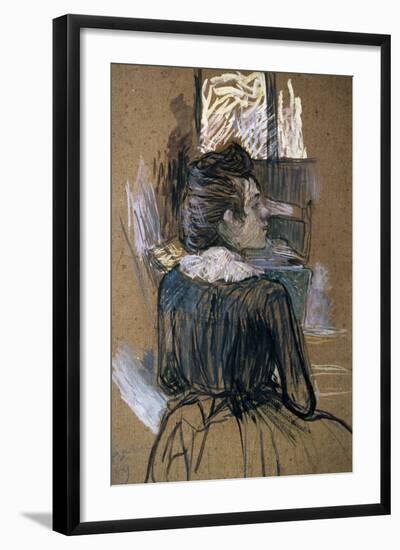 Woman at a Window, 1889-Henri de Toulouse-Lautrec-Framed Giclee Print