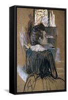 Woman at a Window, 1889-Henri de Toulouse-Lautrec-Framed Stretched Canvas