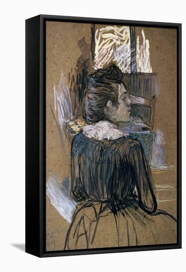 Woman at a Window, 1889-Henri de Toulouse-Lautrec-Framed Stretched Canvas