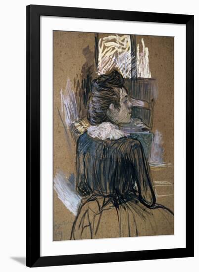 Woman at a Window, 1889-Henri de Toulouse-Lautrec-Framed Giclee Print