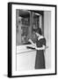 Woman at Bank Teller Window-Philip Gendreau-Framed Photographic Print