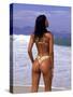 Woman at Beach, Rio de Janeiro, Brazil-Bill Bachmann-Stretched Canvas