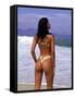 Woman at Beach, Rio de Janeiro, Brazil-Bill Bachmann-Framed Stretched Canvas