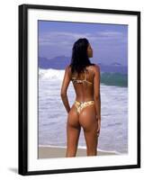 Woman at Beach, Rio de Janeiro, Brazil-Bill Bachmann-Framed Photographic Print