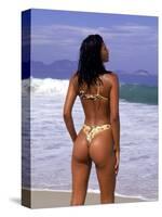 Woman at Beach, Rio de Janeiro, Brazil-Bill Bachmann-Stretched Canvas
