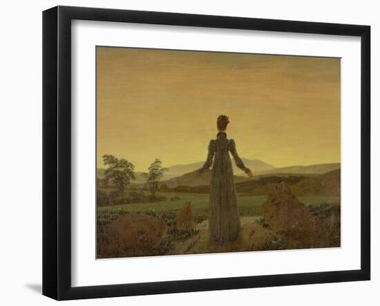 Woman at Dawn, about 1818-Caspar David Friedrich-Framed Giclee Print