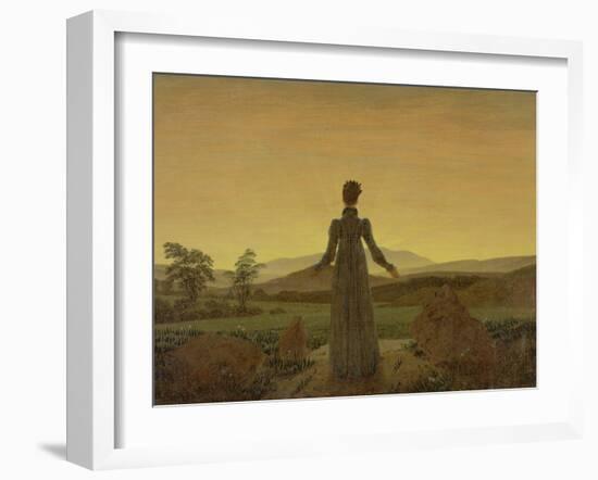 Woman at Dawn, about 1818-Caspar David Friedrich-Framed Giclee Print