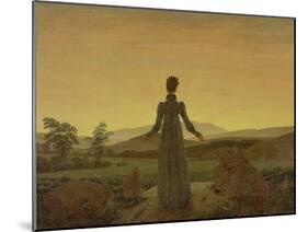 Woman at Dawn, about 1818-Caspar David Friedrich-Mounted Giclee Print