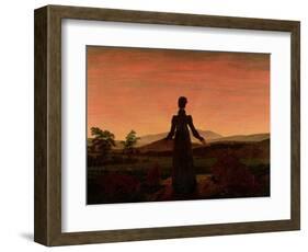 Woman at Dawn-Caspar David Friedrich-Framed Giclee Print