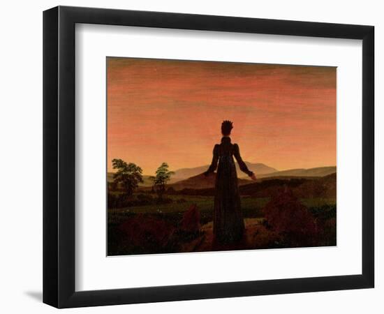 Woman at Dawn-Caspar David Friedrich-Framed Giclee Print