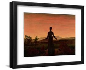 Woman at Dawn-Caspar David Friedrich-Framed Giclee Print