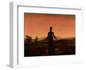 Woman at Dawn-Caspar David Friedrich-Framed Giclee Print