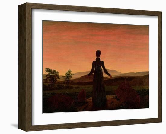 Woman at Dawn-Caspar David Friedrich-Framed Giclee Print