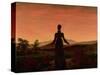 Woman at Dawn-Caspar David Friedrich-Stretched Canvas
