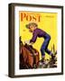"Woman at Dude Rance," Saturday Evening Post Cover, June 20, 1942-Fred Ludekens-Framed Giclee Print